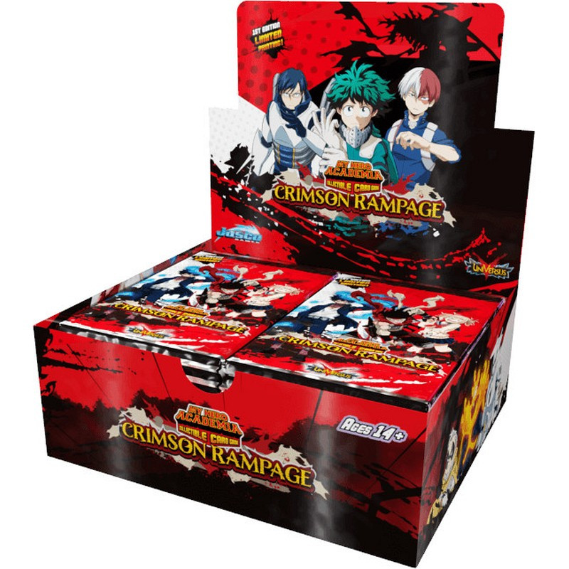 My Hero Academia CCG Series 02: Crimson Rampage Booster Box First Edition