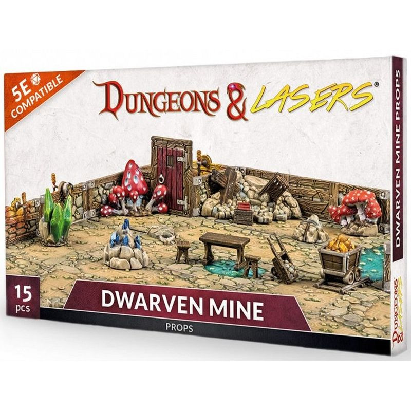 Dungeons and Lasers - Dwarven Mine Props