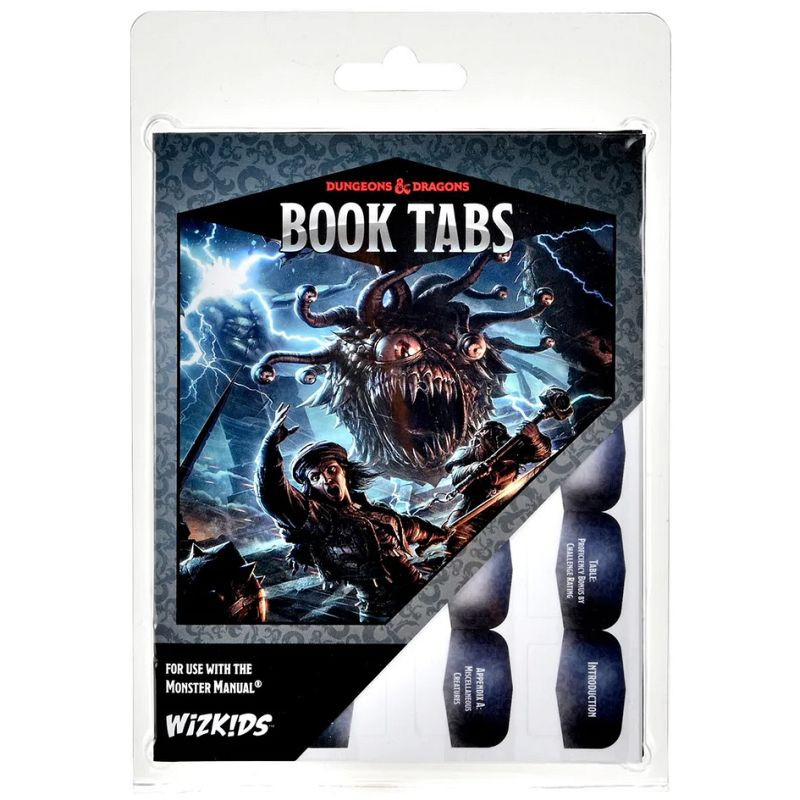D&D Book Tabs: Naklejki na Zakładki do Książki Monster Manual [ENG]