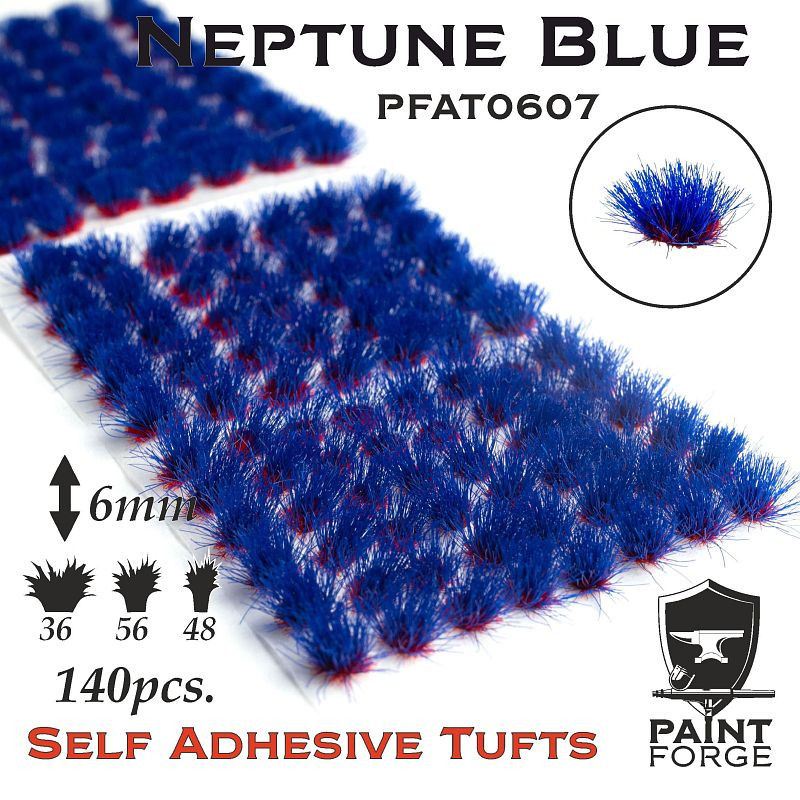 Tuft 6mm Paint Forge Neptune Blue 140 szt.