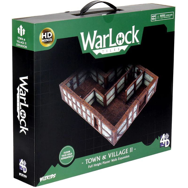 WarLock Tiles: Expansion Town and Village II - Full Height Plaster Walls