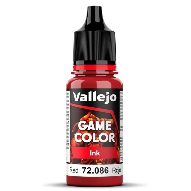 Farbka Vallejo Game Color Ink Red 18 ml 72.086