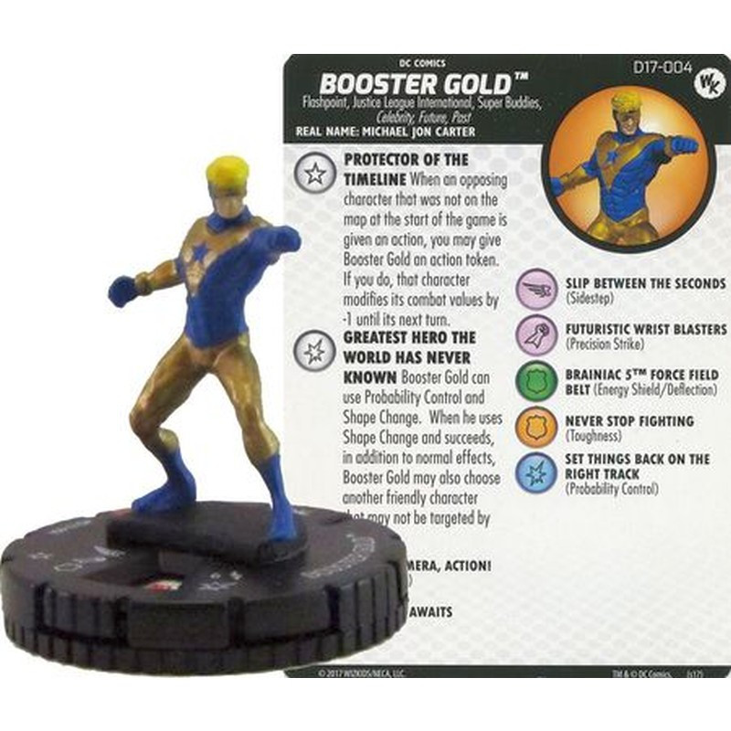 HeroClix Figurka Promo - D17-004 Booster Gold