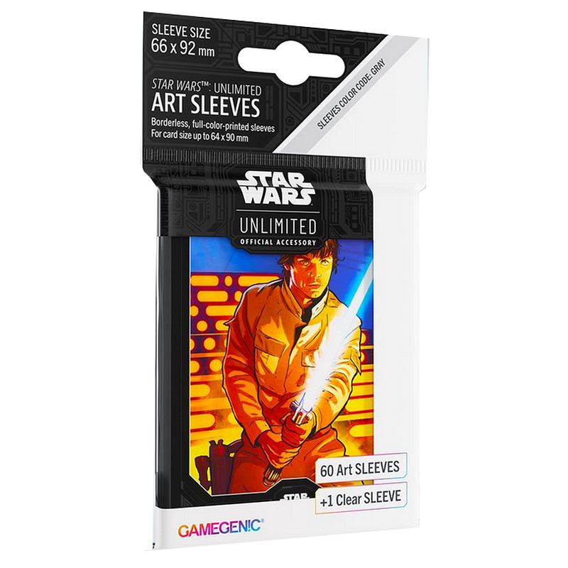Protektory Gamegenic Standard CCG Star Wars Unlimited Luke Skywalker 60 szt.