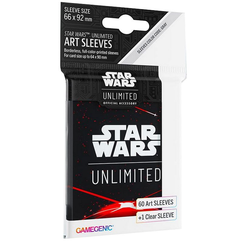 Protektory Gamegenic Standard CCG Star Wars Unlimited Space Red 60 szt.