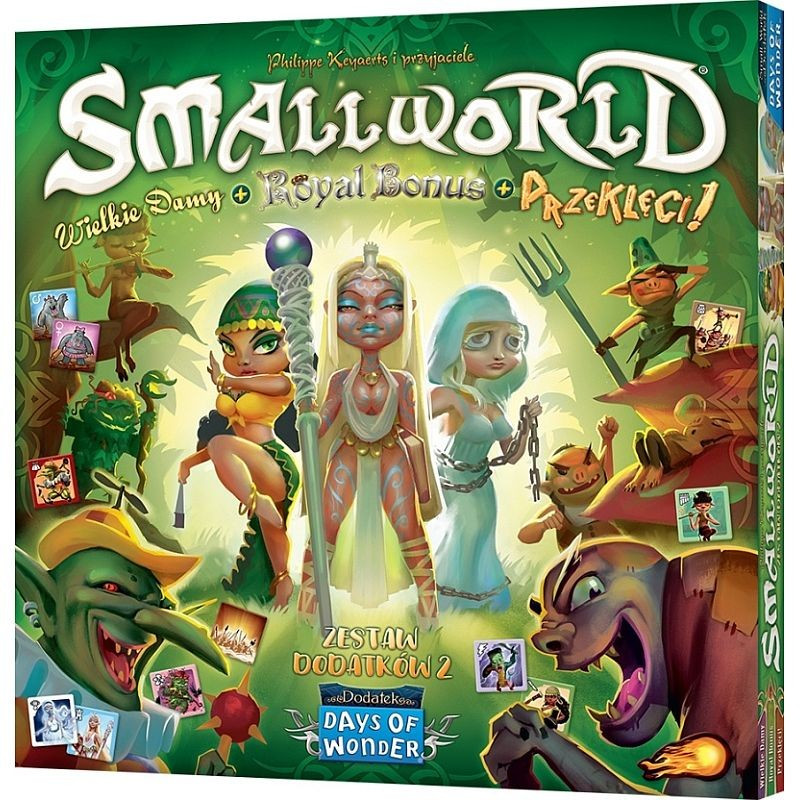 Small World: Zestaw Dodatków 2 - Przeklęci + Wielkie Damy + Royal Bonus [PL]