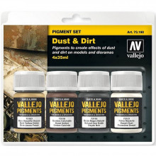 Vallejo Pigment Set Dust & Dirt 73.190