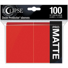 Protektory Ultra Pro Standard CCG Eclipse Matte Czerwone 100 szt.