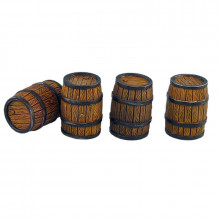 Micro Art Medium Wooden Barrels (4)