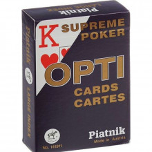Klasyczna Talia Kart do Gry Piatnik Opti Poker 55 Niebieska