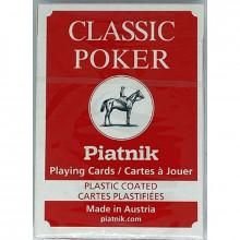 Klasyczna Talia Kart do Gry Piatnik Ekstra Classic Poker Czerwona