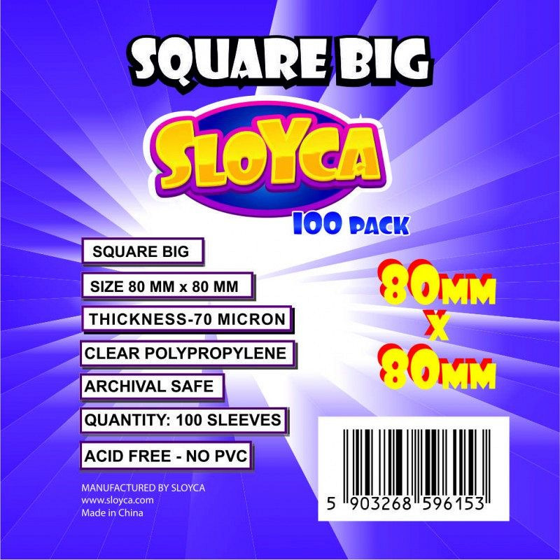 Protektory Sloyca Square Big (80x80mm) 100 szt.