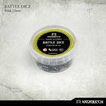Kromlech Battle Dice 25x Black 12mm