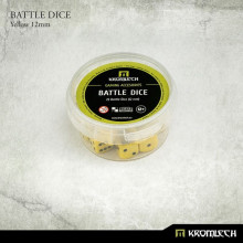 Kromlech Battle Dice 25x Yellow 12mm