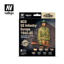 Vallejo Model Color Set Alpine NCO US Infantry Europe 1944-45 70.244